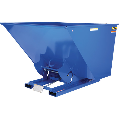 Self-Dumping Hopper, Steel, 2-1/2 cu.yd., Blue Nia-Chem Ltd.