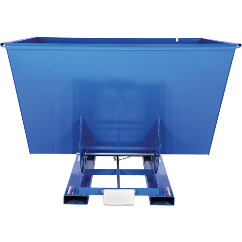 Self-Dumping Hopper, Steel, 2-1/2 cu.yd., Blue Nia-Chem Ltd.