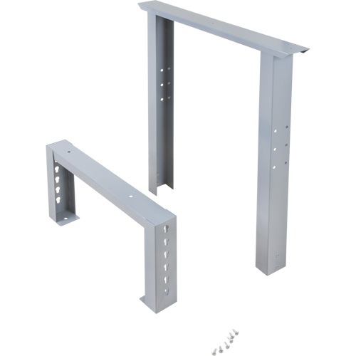 Pattes d'&eacute;tabli pour service industriel, Acier, 24" p x 34" h, Simple Nia-Chem Ltd.