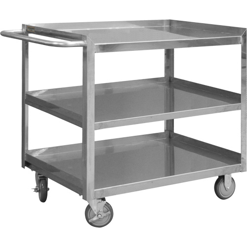Chariot avec tablettes de calibre industriel, 3 Tiers, 24-1/8" la x 35" h x 42" p, Capacit&eacute; 1200 lb Nia-Chem Ltd.