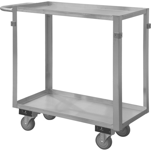 Chariot avec tablettes de calibre industriel, 2 Tiers, 22-1/2" la x 34" h x 42-7/16" p, Capacit&eacute; 600 lb Nia-Chem Ltd.