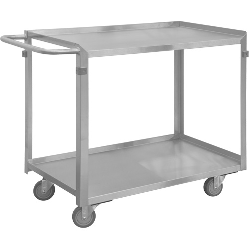 Chariot avec tablettes de calibre industriel, 2 Tiers, 22-1/2" la x 34" h x 54-7/16" p, Capacit&eacute; 600 lb Nia-Chem Ltd.