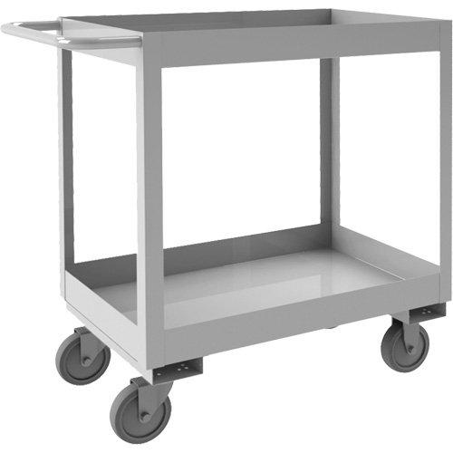 Industrial Grade Shelf Cart, 2 Tiers, 16" W x 34" H x 36-7/16" D, 600 lbs. Capacity Nia-Chem Ltd.