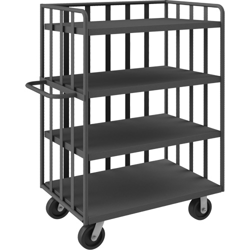 Chariot &agrave; tablettes ouvert portatif, 4 Tiers, 31-1/8" la x 57-1/2" h x 56-1/8" p, Capacit&eacute; 3600 lb Nia-Chem Ltd.