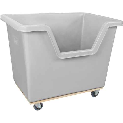 Chariot-caisse &agrave; c&ocirc;t&eacute; ouvert, Poly&eacute;thyl&egrave;ne, 45-3/4" lo x 31-1/4" la x 37-3/4" h, Volume 22 pi³, Capacit&eacute; 1000 lb Nia-Chem Ltd.