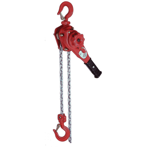 VQ Series Super Light Lever Hoist, 10' Lift, 2300 lbs. (1.6 tons) Capacity, Zinc Chain Nia-Chem Ltd.