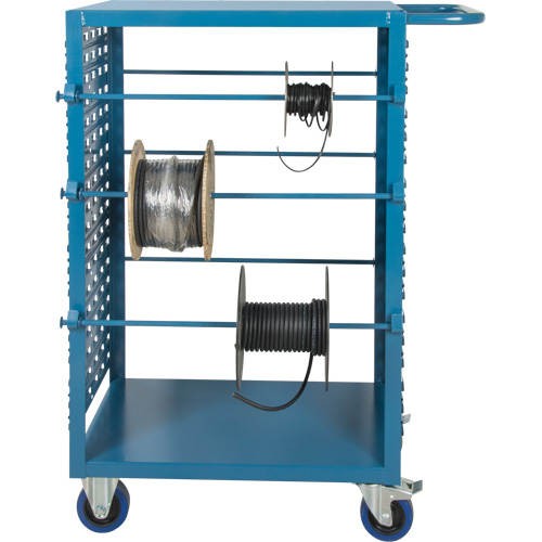 Chariot mobile pour mat&eacute;riaux bobin&eacute;s, Acier, 6 Montants, 21" la x 48" h x 38" p, Capacit&eacute; de 1200 lb Nia-Chem Ltd.