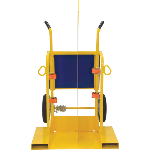 Welding Cylinder Torch Cart, Foam-Filled Wheels, 24" W x 19-1/2" L Base, 500 lbs. Nia-Chem Ltd.