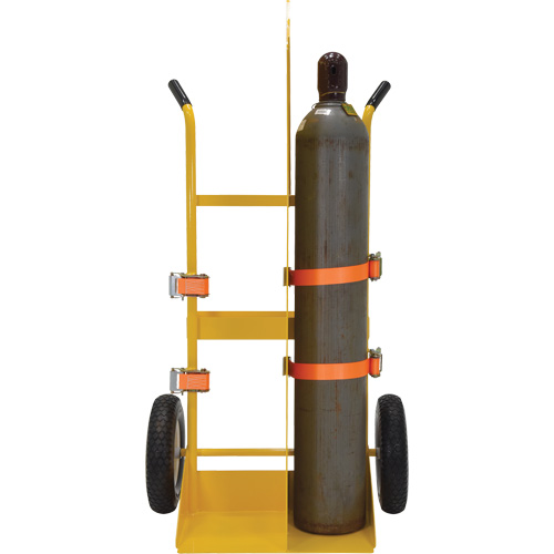 Welding Cylinder Torch Cart, Foam-Filled Wheels, 23-13/16" W x 22-13/16" L Base, 500 lbs. Nia-Chem Ltd.