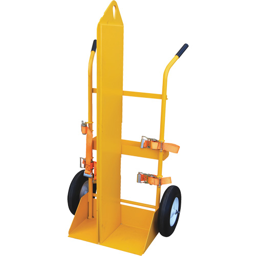 Welding Cylinder Torch Cart, Foam-Filled Wheels, 23-1/8" W x 22-13/16" L Base, 500 lbs. Nia-Chem Ltd.