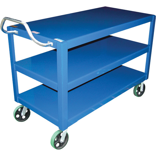 Chariot &agrave; poign&eacute;e ergonomique Ergo-Handle, 4000 lb Capacit&eacute;, Acier, 24-1/2" la x 41" ha x 54-7/8" p, Bordure vers le bas Nia-Chem Ltd.