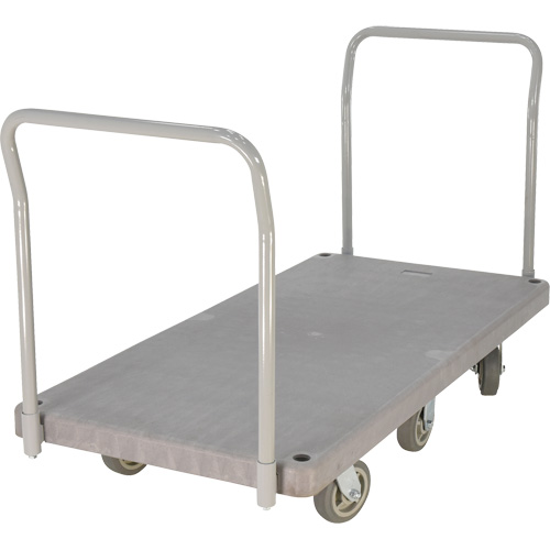 Heavy Duty Plastic Platform Truck, 60" L x 30" W, 3000 lbs. Cap., Polyurethane Wheels Nia-Chem Ltd.
