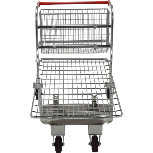 Nestable Wire Cart, Steel, 28-3/4" x 37-1/16" x 59-5/8", 275 lbs. Capacity Nia-Chem Ltd.