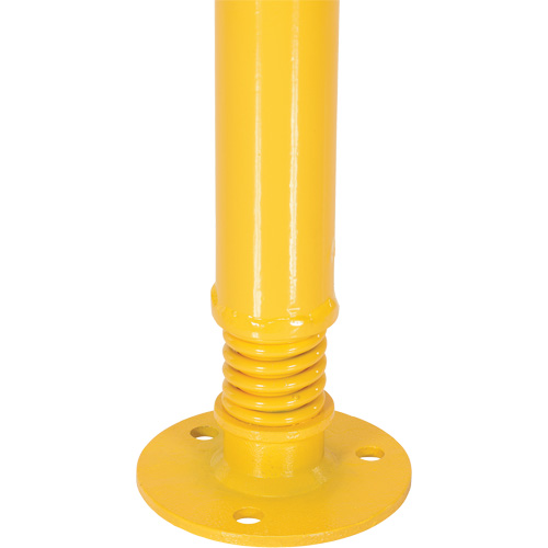 Spring Loaded Bollard, Steel, 42" H x 2-1/8" W, Yellow Nia-Chem Ltd.