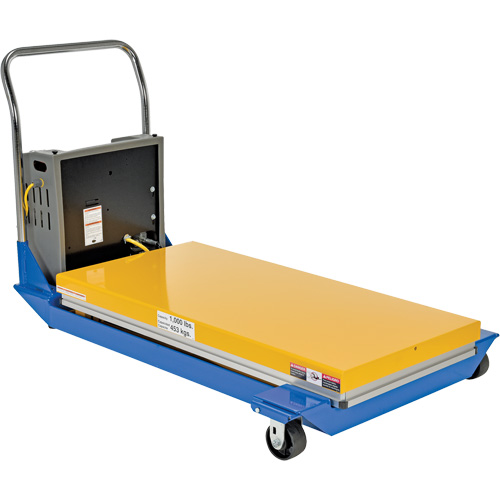 DC Powered & Manual Scissor Lift Table, Steel, 48" L x 24" W, 1000 lbs. Capacity Nia-Chem Ltd.