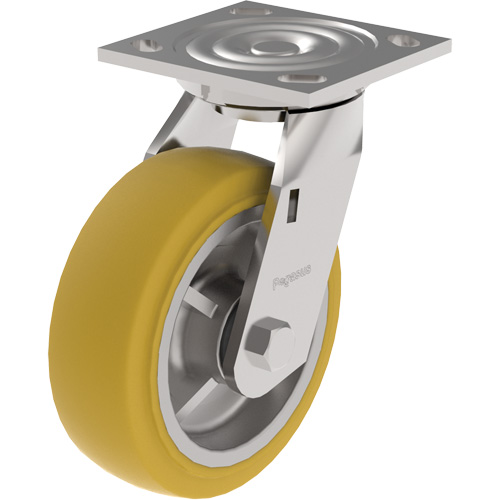 21 Series Medium-Duty Caster, Swivel, 4" (101.6 mm), Urethane, 700 lbs. (317 kg.) Nia-Chem Ltd.