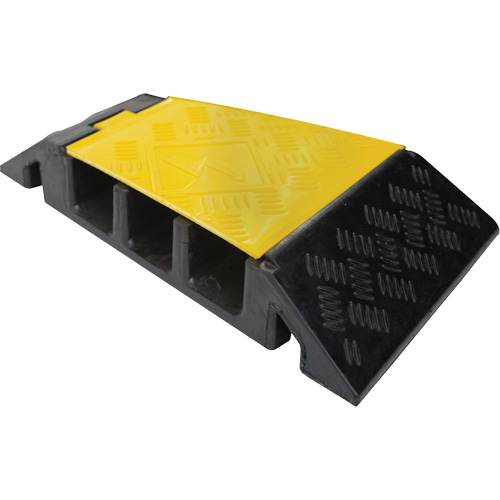 Powerhouse Heavy-Duty Left Turn Cable Protector, 3 Channels, 12" L x 19.75" W x 3" H Nia-Chem Ltd.