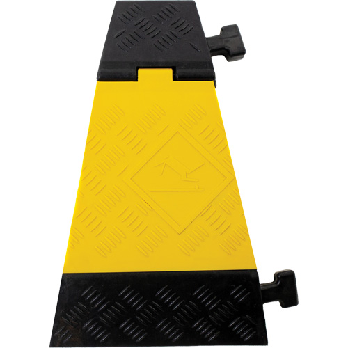 Powerhouse Heavy-Duty Left Turn Cable Protector, 3 Channels, 12" L x 19.75" W x 3" H Nia-Chem Ltd.