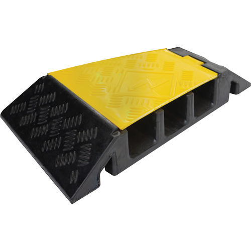 Powerhouse Heavy-Duty Right Turn Cable Protector, 3 Channels, 12" L x 19.75" W x 3" H Nia-Chem Ltd.