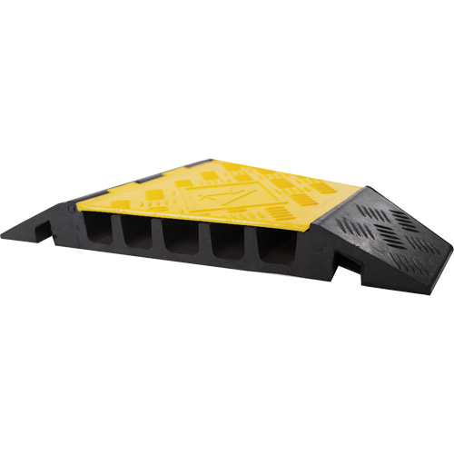 Powerhouse Heavy-Duty Right Turn Cable Protector, 5 Channels, 12" L x 19.75" W x 2.25" H Nia-Chem Ltd.