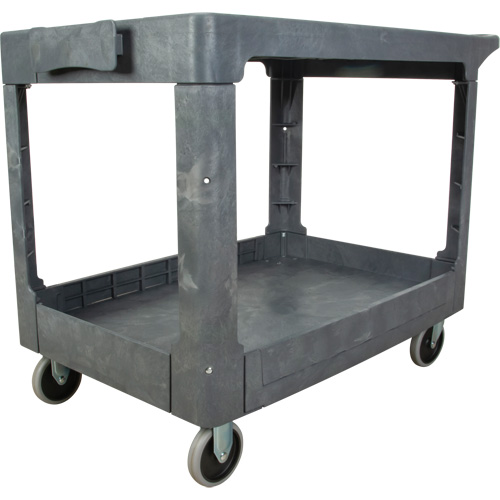 Chariot utilitaire pour l'entretien avec tablette plate, 2 tiers, 25-1/4" x 32-1/4" x 44", Capacit&eacute; 550 lb Nia-Chem Ltd.