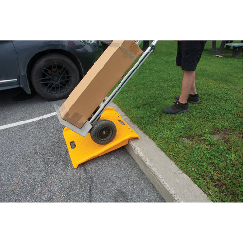Portable Poly Hand Truck Curb Ramp, 1000 lbs. Capacity, 27" W x 27" L Nia-Chem Ltd.