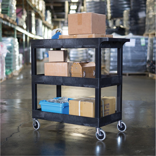 Tub Cart, 3 Tiers, 35-1/4" x 36-1/4" x 18", 300 lbs. Capacity Nia-Chem Ltd.