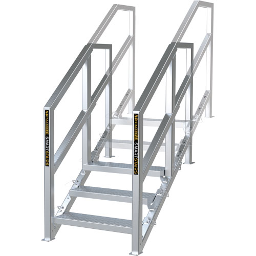 Escalier Smartstairs t&eacute;lescopique &agrave; 3-5 marches en aluminium Nia-Chem Ltd.