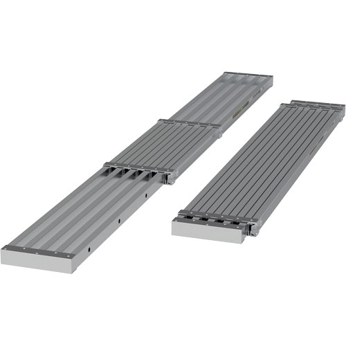 Telescoping Work Plank, 108" W x 12" D, 250 lbs. Capacity, Knocked Down Nia-Chem Ltd.