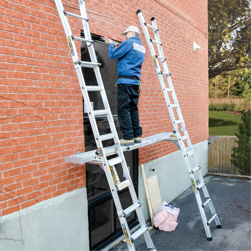 Telescoping Work Plank, 108" W x 12" D, 250 lbs. Capacity, Knocked Down Nia-Chem Ltd.