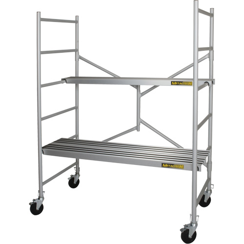 Portable Alu Series Scaffold, Aluminum Frame, 29" D x 72" H Nia-Chem Ltd.