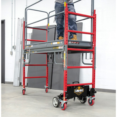 Complete Motorized Buildman 6' Baker Scaffold Kit, 31" D x 118-3/4" H Nia-Chem Ltd.