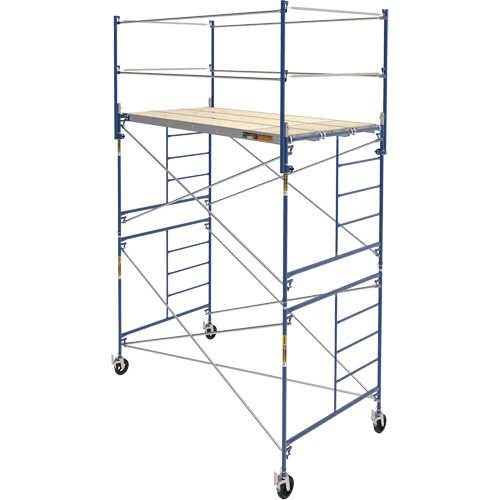 Complete Scaffold Tower with Casters, 66-2/10" D x 177-1/2" H Nia-Chem Ltd.