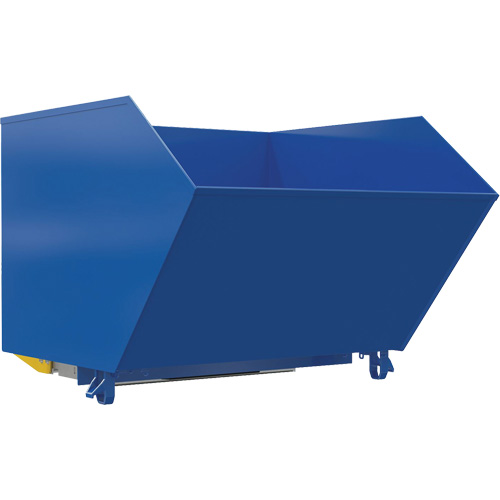Medium-Duty H-Style Bump & Dump Hopper, Steel, 1-1/2 cu.yd., Blue Nia-Chem Ltd.