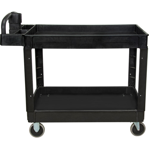 Utility Cart, 2 Tiers, 25-5/8" x 33-1/2" x 43-3/4", 550 lbs. Capacity Nia-Chem Ltd.