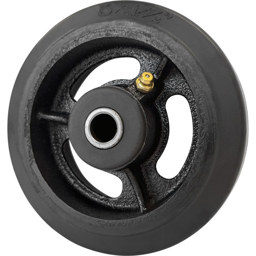 Mold-On Rubber Wheel, 5'' (127 mm) Dia. x 1-1/2" (38 mm) W, 400 lbs. (181 kg.) Capacity Nia-Chem Ltd.