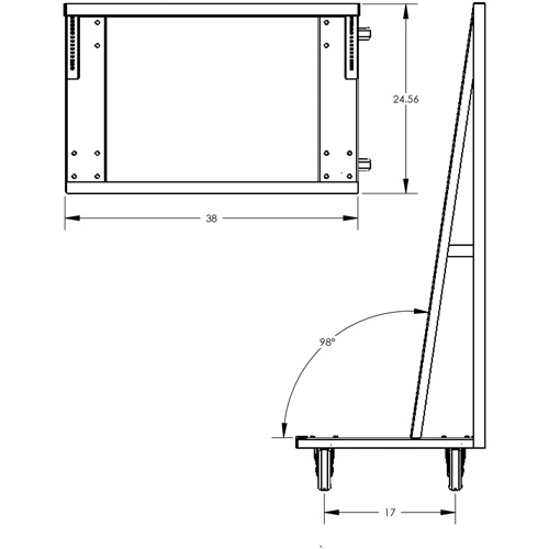 Single-Sided Heavy Duty A-Frame Cart with 6 Trays, 38" x 25" x 63", 2500 lbs. Capacity Nia-Chem Ltd.