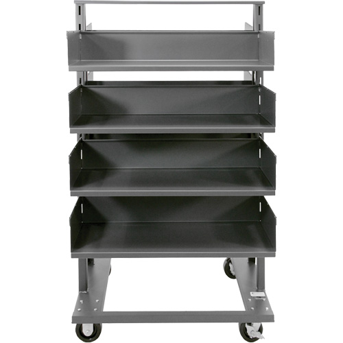 Double-Sided Heavy Duty A-Frame Cart with 8 Large Trays, 38" x 30" x 63", 2500 lbs. Capacity Nia-Chem Ltd.