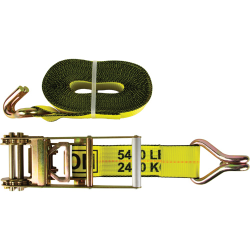 Tendeur d'arrimage pour treuil, Crochet en J, 3" , 30' , Charge d'utilisation max. 5400 lb (2449 kg) Nia-Chem Ltd.