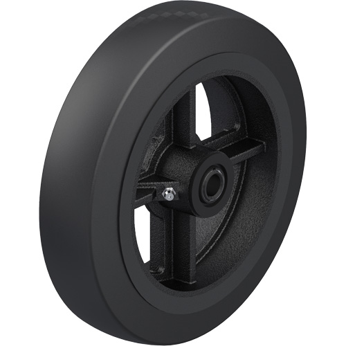Roue en caoutchouc noir sur noyau en fonte Nia-Chem Ltd.