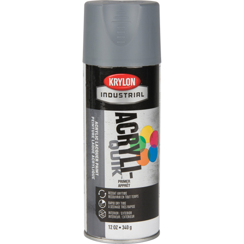 Laque industrielle Acryli-Quik, Gris, Tr&egrave;s mat, 12 oz, Canette a&eacute;rosol Nia-Chem Ltd.