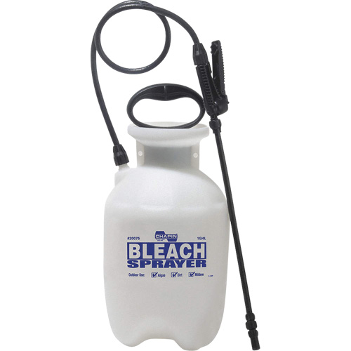 R&eacute;servoir avec pulv&eacute;risateur deau de javel pour d&eacute;sinfecter, 1 gal. (3,8 L), Polypropyl&egrave;ne, Lance de 12" Nia-Chem Ltd.