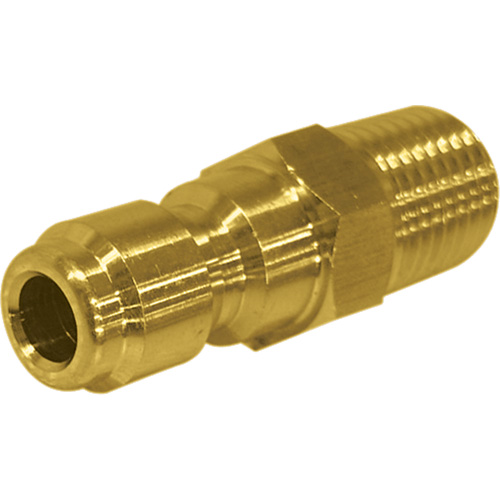 1/4" Male Brass Plated Quick Disconnect Plug Nia-Chem Ltd.
