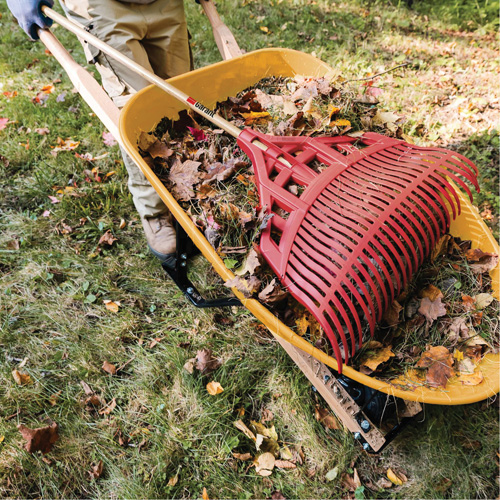 Leaf Rake, 24" Blade, Wood Handle, Plastic Blade Nia-Chem Ltd.