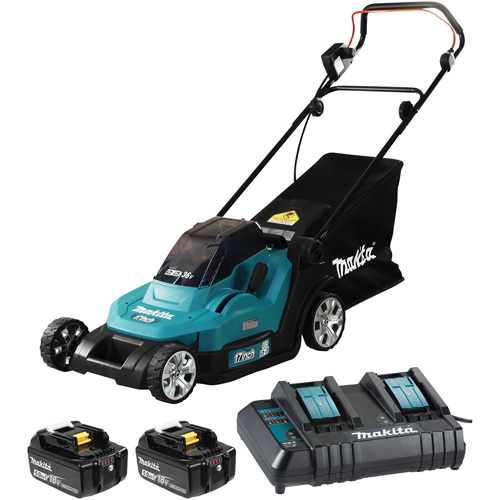 Ensemble de tondeuse LXT 36 V 5,0 Ah, Pouss&eacute;e, &agrave; pile, Largeur de coupe 17" Nia-Chem Ltd.