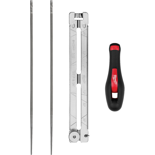 Ensemble pour affûtage de chaîne de scie de 5/32” de 4 morceaux Nia-Chem Ltd.