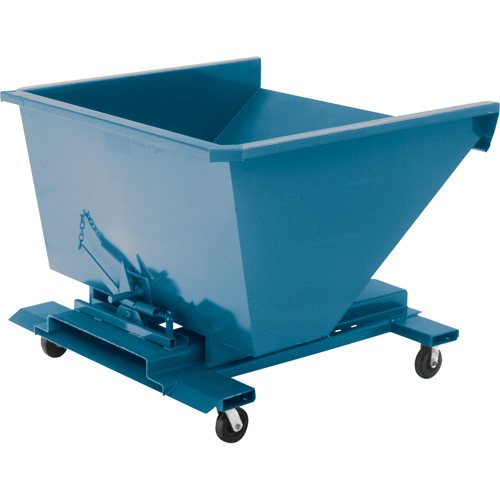 Self-Dumping Hopper, Steel, 2 cu.yd., Blue Nia-Chem Ltd.