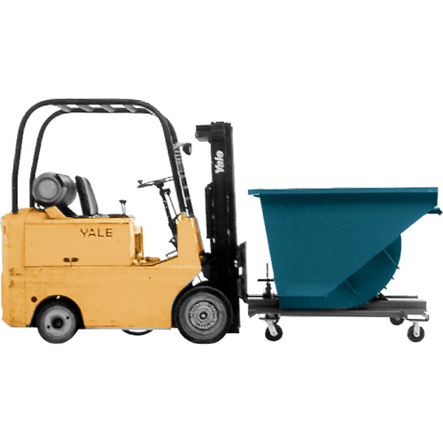 Self-Dumping Hopper, Steel, 2 cu.yd., Blue Nia-Chem Ltd.