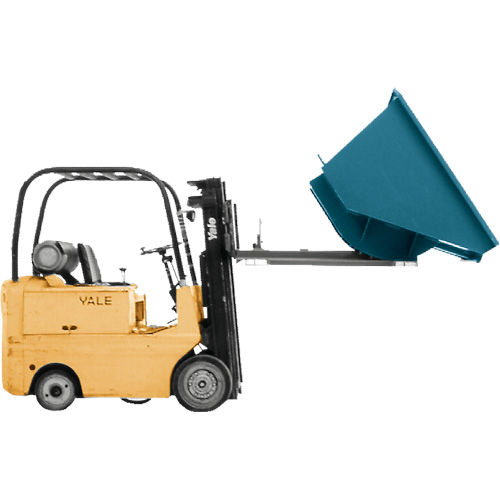 Conteneur autobasculeur, Acier, 3/4 vg³, Bleu Nia-Chem Ltd.
