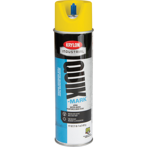 Peinture de marquage industrielle invers&eacute;e &agrave; base d'eau Quik-Mark, 17 oz, Canette a&eacute;rosol Nia-Chem Ltd.